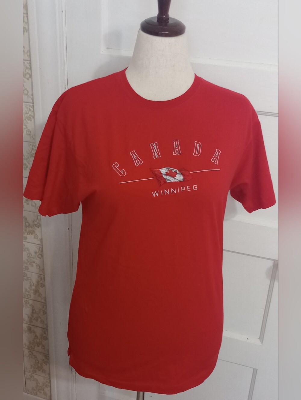 Canada Winnipeg Red Short Sleeve Graphic Tee